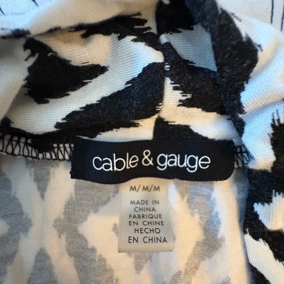 Cable & Gauge Monochrome Abstract Pattern Dress - Picture 5 of 7